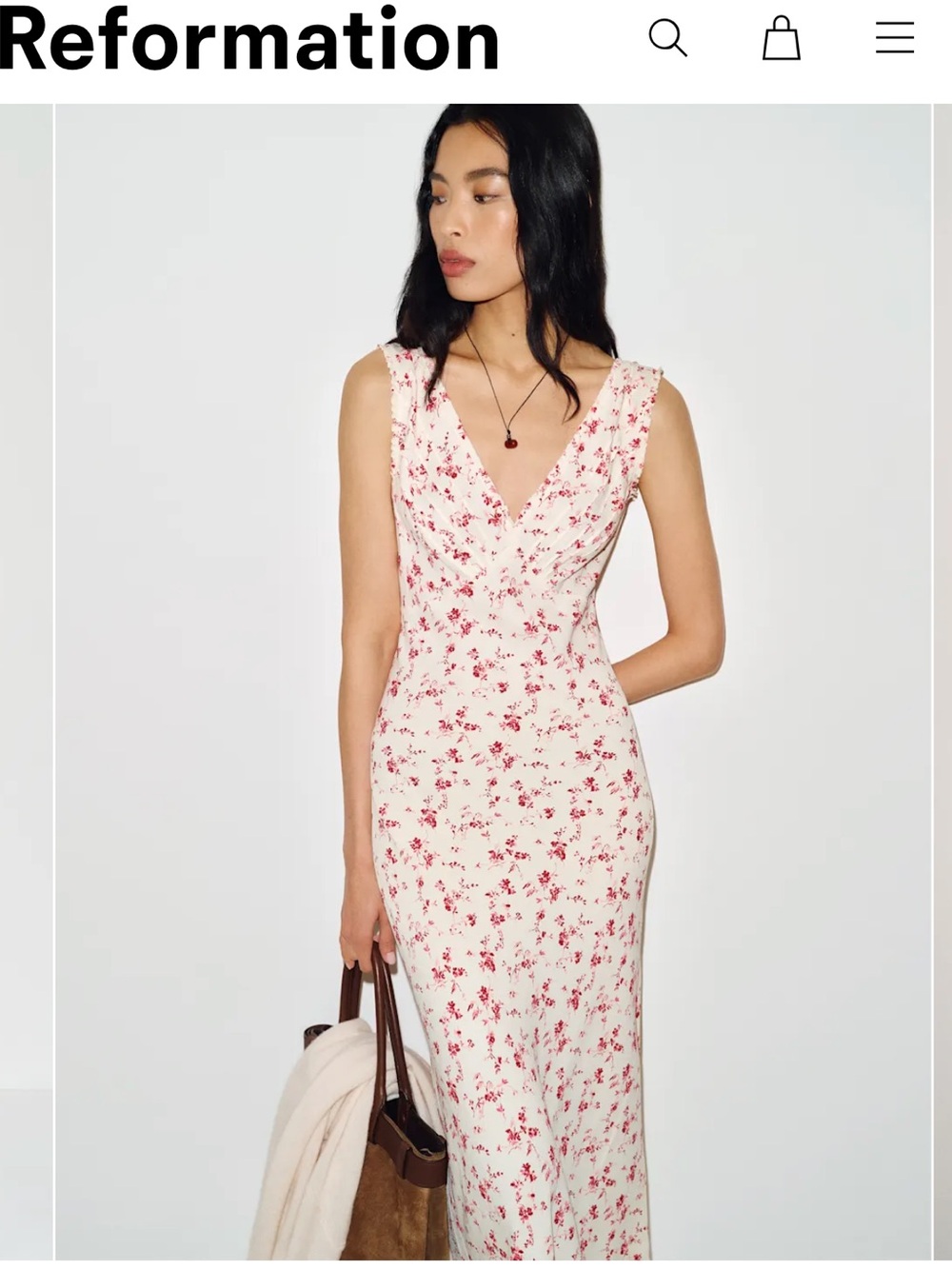 Reformation Anna-Claire Dress, Size XS - Worn once!
